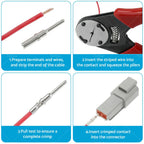 Deutsch DT 12-Way Connector Waterproof Plug Kit for 12-24V Vehicles