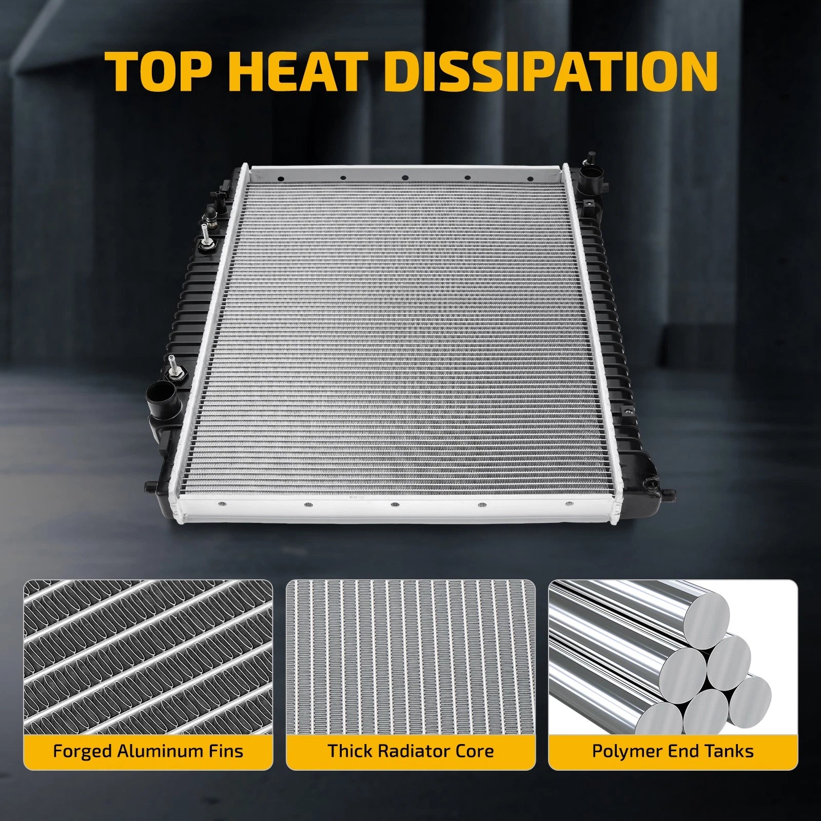 Aluminum Radiator for Ford F-250 F-350 (1995–1997) 7.3L V8