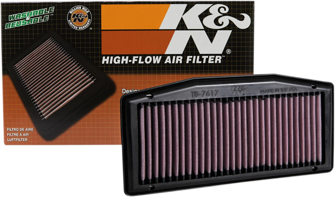 K&N Air Filter for Triumph TB-7617 (OE Replacement)