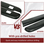 Set of 2 Bed Rail Caps for 2007-2013 Chevy Silverado 1500 Extended/Crew Cab