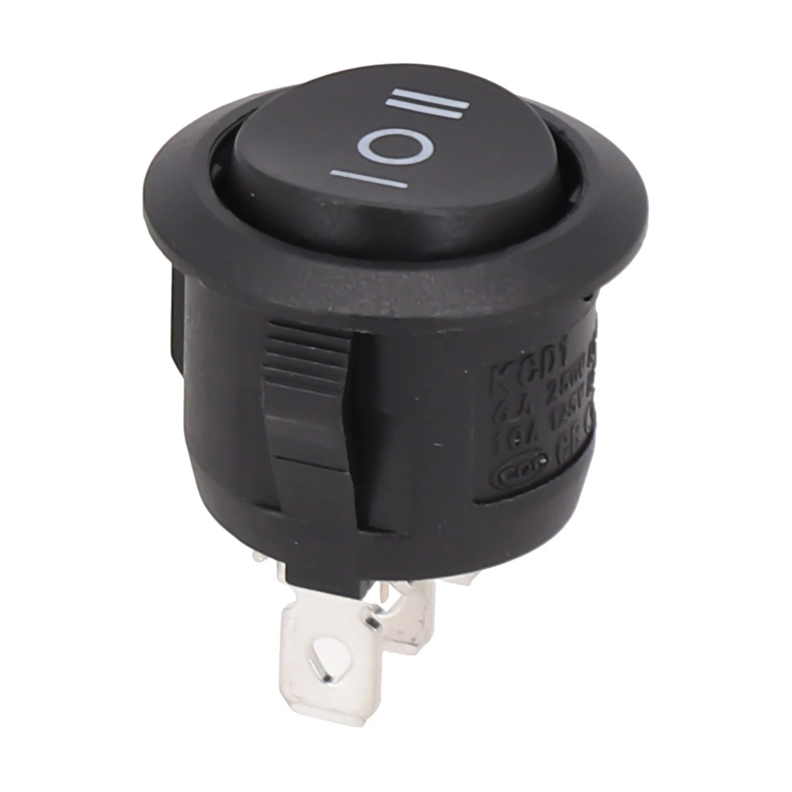 On/Off/On Rocker Switch AC 250V/6A 125V/10A Black