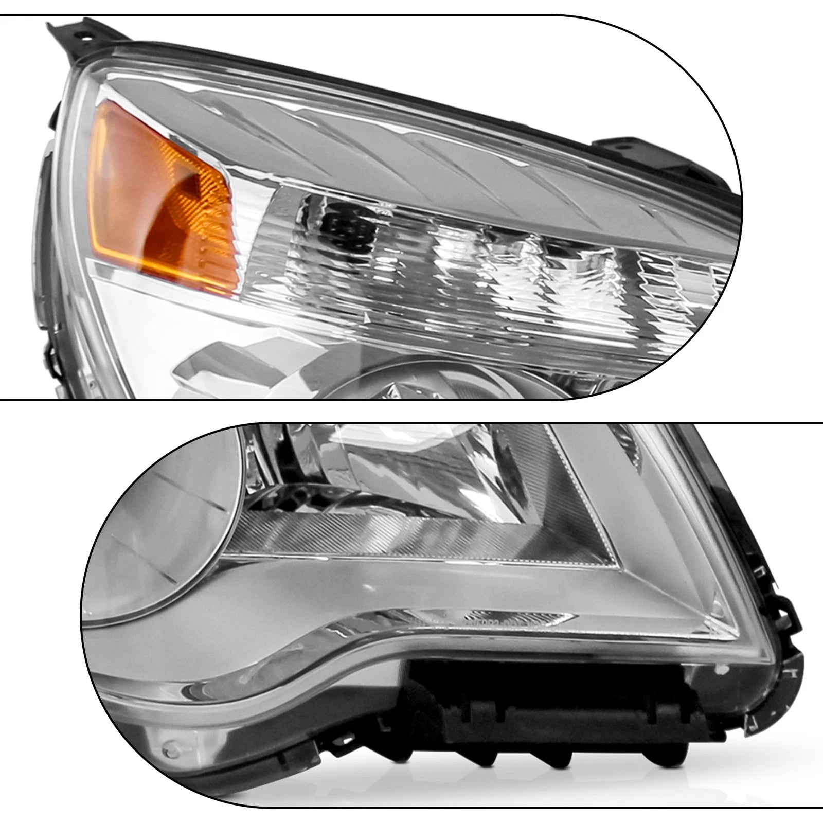 Halogen Headlights for Chevy Equinox (2010-2015) Projector Style