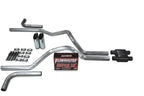 Dual Inlet Exhaust Kit for GM 1500 (1996–1999) - Chrome Tips