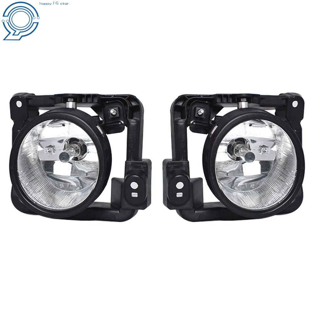 Set of 2 Fog Lights for Acura TSX (2009–2010) Black with Bulbs
