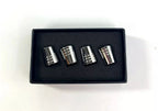 Valve Stem Caps Premium Chrome Tapered With Dodge Logo for Dodge (2010–2024)