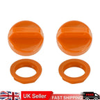 2X Ignition Key Cover 5433534 for Polaris Switchback 800/Rush 600 Pro RMK (2010–2023) Orange