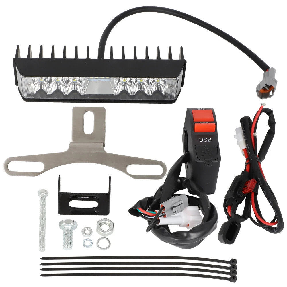 Plug-N-Play LED Headlight Bar Kit for Kawasaki KLX110 KLX110L KLX140L (2008–2022)
