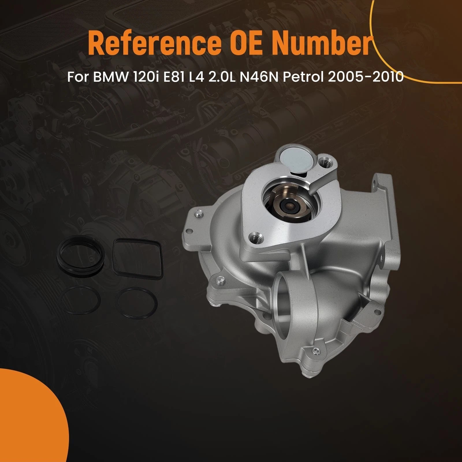 Water Pump for BMW 120i E81 2.0L N46N (2005–2010) 11517515778