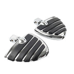 2X Chrome Rear Passenger Footrest Pedal for Harley FXBR Breakout (2018–2019)