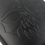Black Rear Passenger Pillion Pad Seat with 8 Suction Cups for Harley Bobber