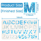 Silicone Mold for Epoxy Casting Alphabet Letters & Numbers Keychain