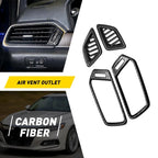 4X Carbon Fiber Dashboard Air Vent Trims for Honda Accord (2018–2022)