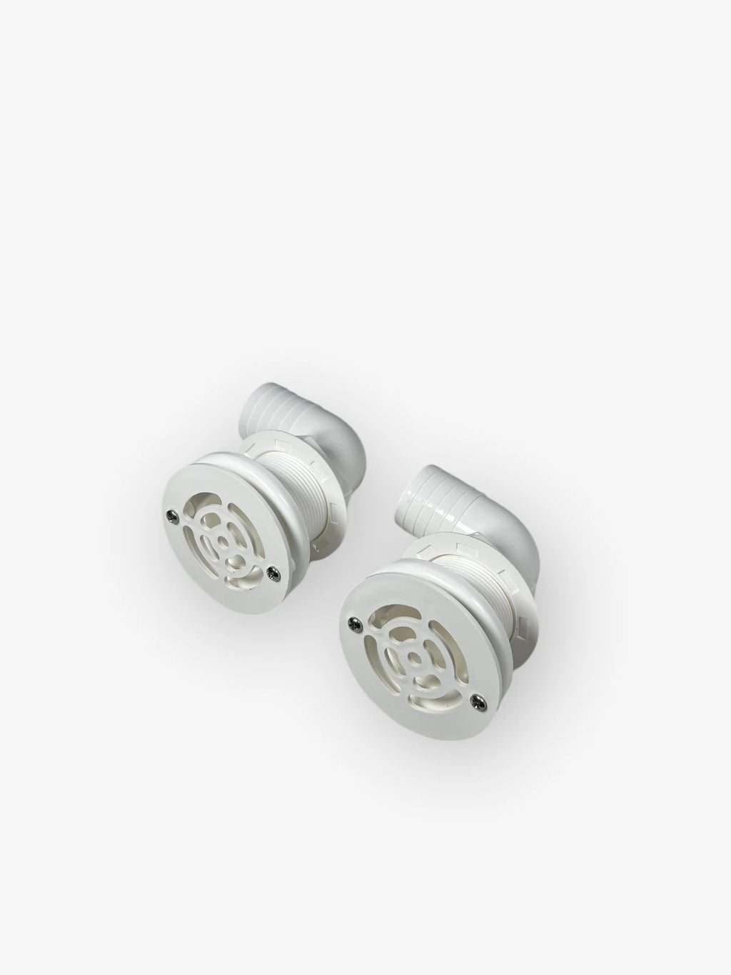 Set of 2 Th Marine TH-1592F-B 1.5in 90-Degree Barbed Thru-Hull, White