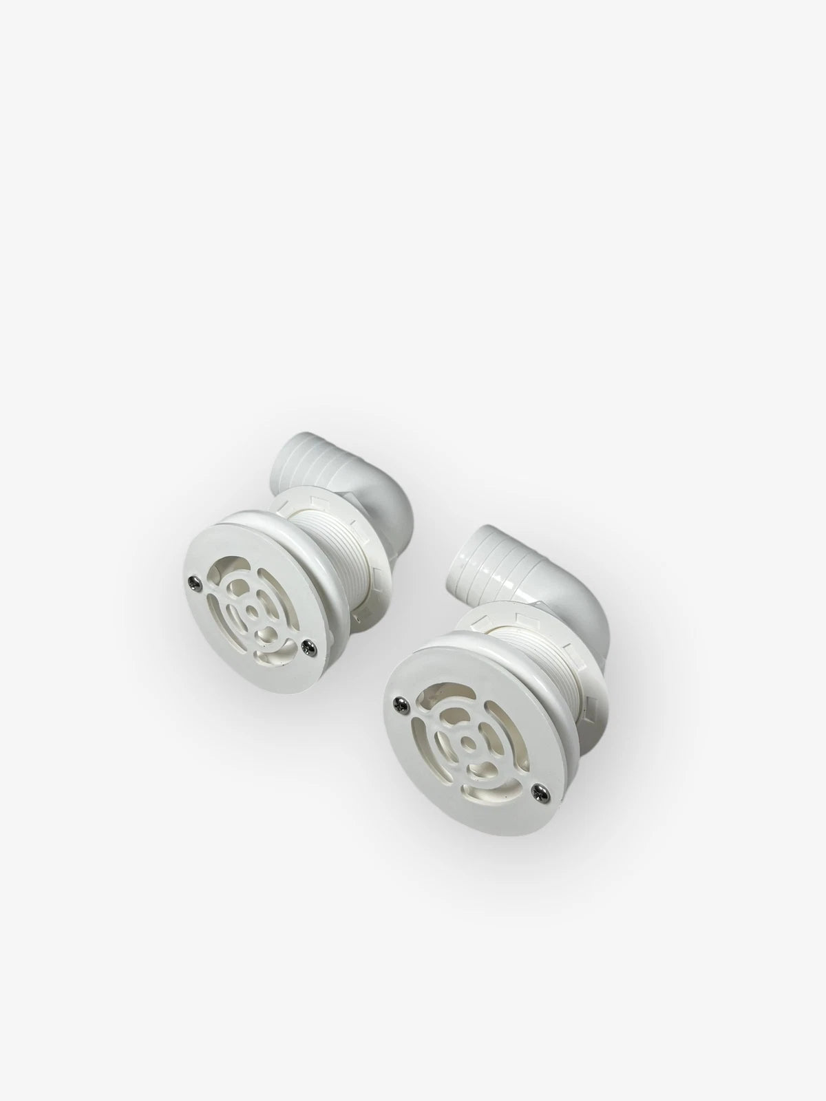Set of 2 Th Marine TH-1592F-B 1.5in 90-Degree Barbed Thru-Hull, White