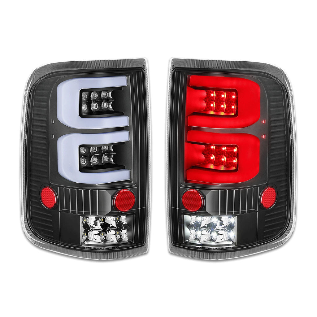 Full LED 3D C-Tube Tail Brake Light Stop Lamp for Ford F150 Lobo (2004–2008)