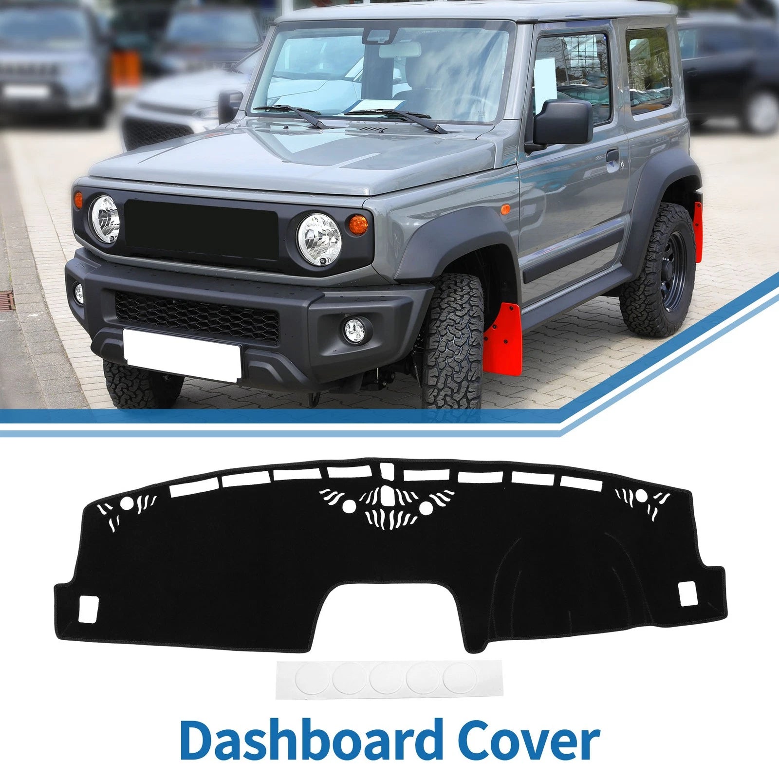 Dashboard Dash Cover Mat for Ford Maverick (2022–2024) Sun Protector Black
