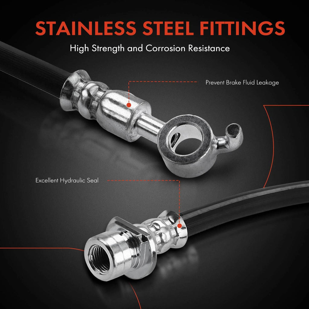 3X Rear Brake Hydraulic Hose for Honda HR-V (2016–2021)