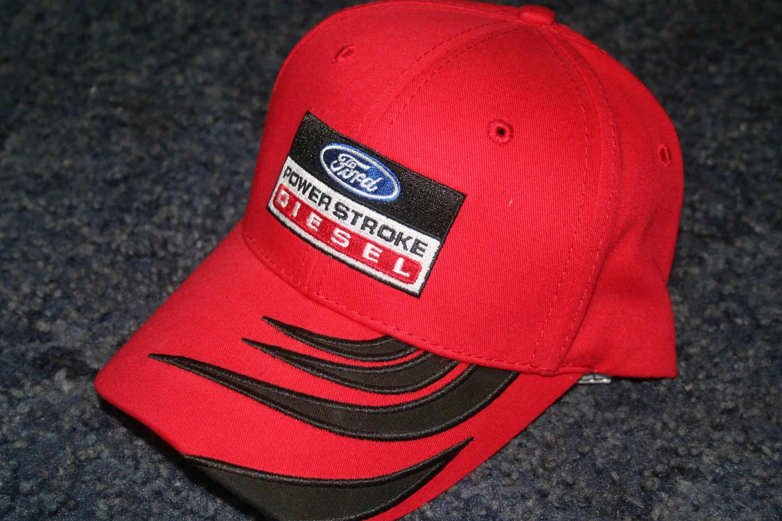 Red Ball Cap Hat for Ford Powerstroke Diesel Truck (1994–2023)