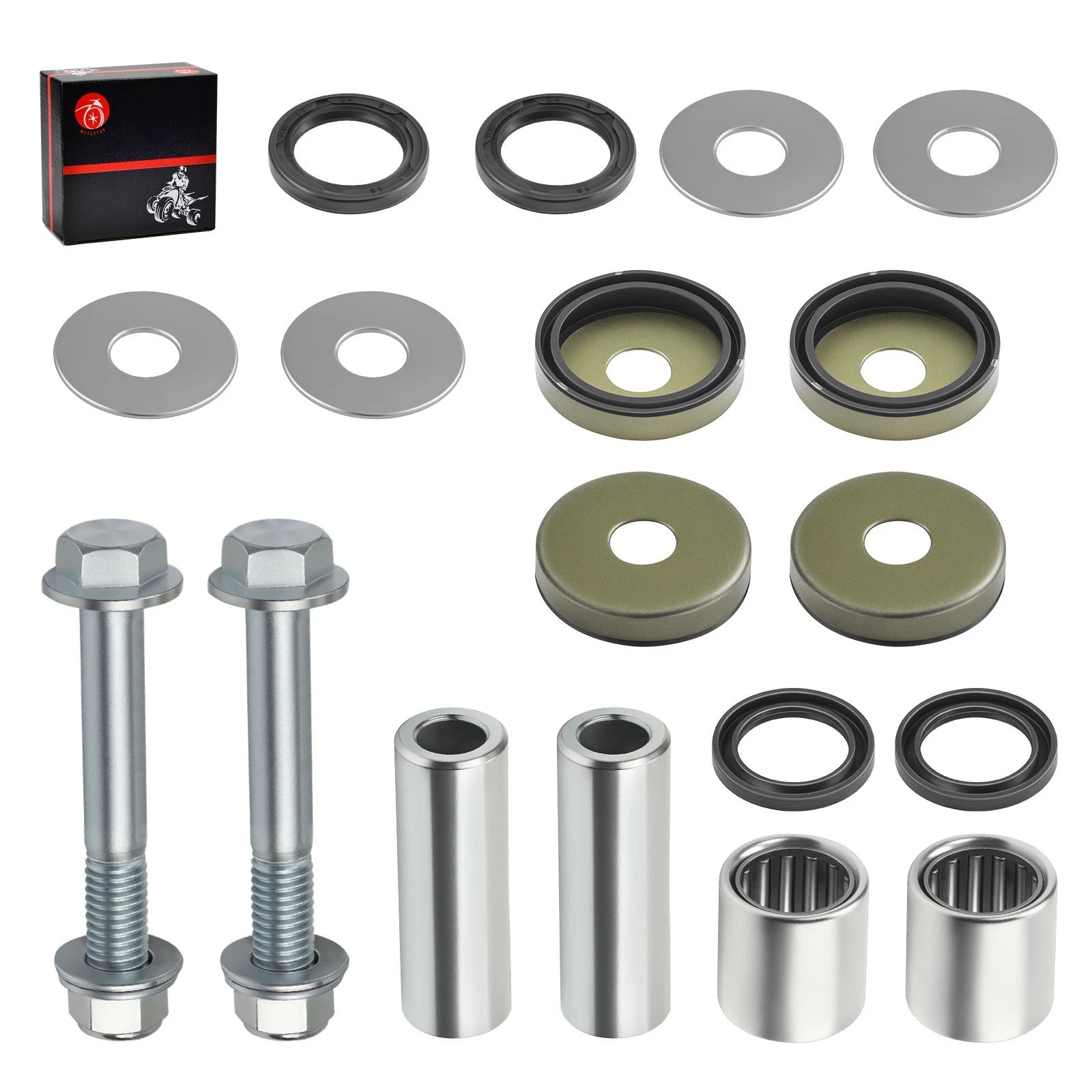 Front Lower A-Arm Bushing Bearing w/ Bolts for Suzuki Quadsport Z400 (2003–2014)