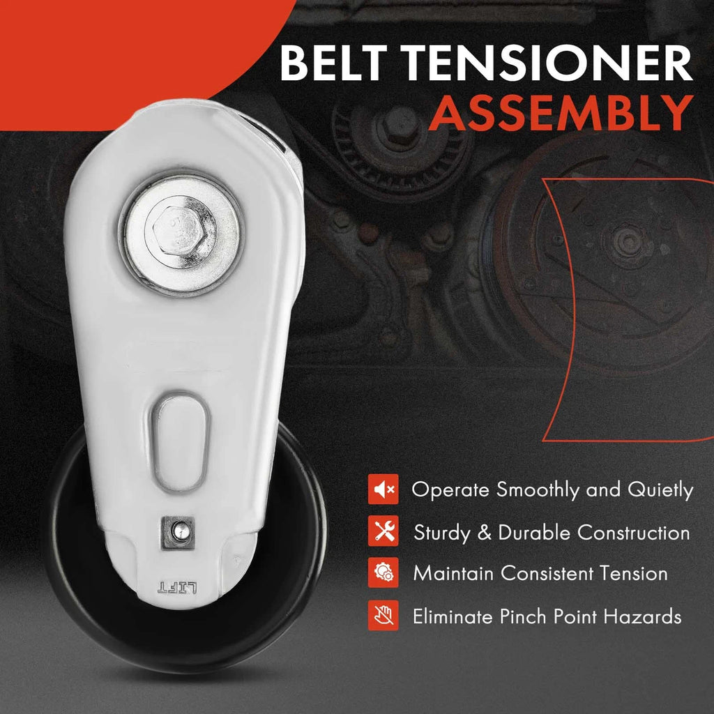 Belt Tensioner with Pulley for Ford F-250 F-350 F-450 F-550 Super Duty (2008–2016)