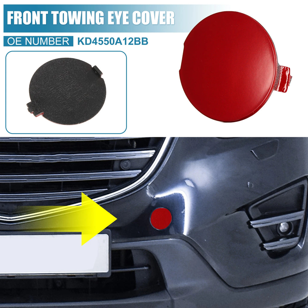Tow Hook Cover Cap for Mazda CX-5 (2013–2016) Red