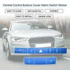 Central Control Buttons Cover for Audi A6 A7 (2019–2024) - Blue