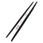 Set of 2 Black Side Skirt Extensions for BMW 5 Series E60 E61 (2004–2010)