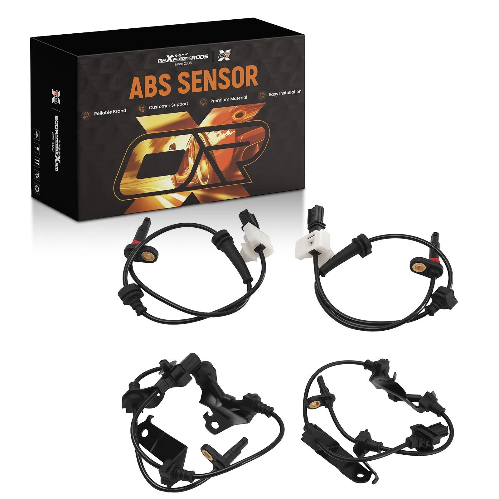4X ABS Wheel Speed Sensors for Honda Accord (2008–2012) Acura TSX (2009–2014)