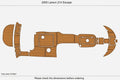 EVA Pads for Larson 214 Escape (2005) - Foam Teak Deck Floor