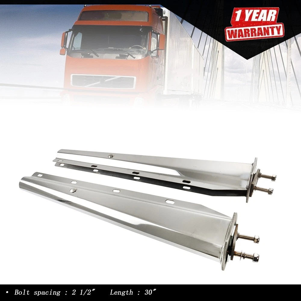 30" Stainless Steel Mud Flap Hanger for Semi Truck