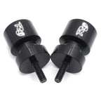 Black Swingarm Spool 6mm for Yamaha FZ6 (2004–2008) / R1 YZF-R1 (1998–2015) / YZF600R (2005)