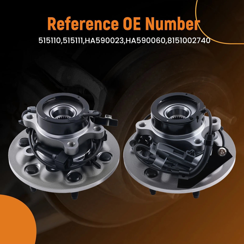 2pc Front Wheel Hub Assembly for Colorado Canyon 4WD (2004–2008) WA515110