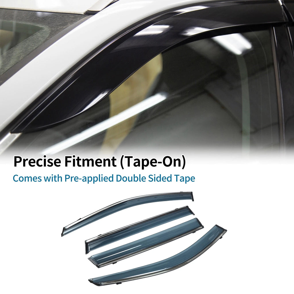Window Deflectors for Subaru Outback (2010–2014) Side Vent Visors Black