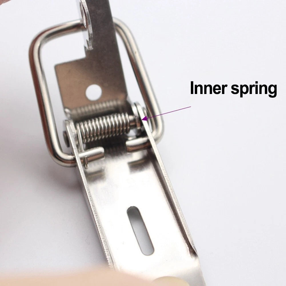 Set of 4 Secure Hold Stainless Steel Toggle Latches for Classroom Supplies