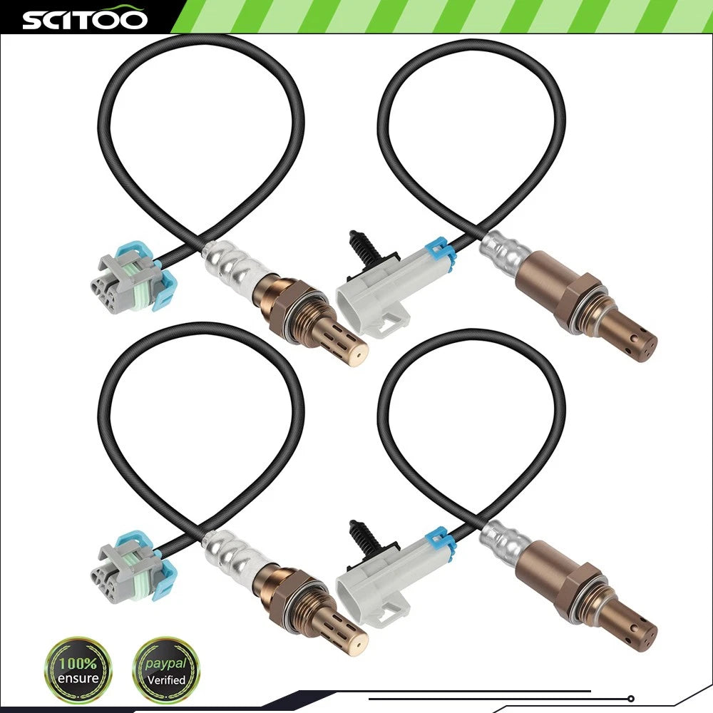 Set of 4 Front Downstream Oxygen O2 Sensors for GMC Acadia (2007–2008)
