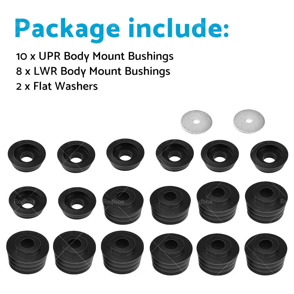 20PCS Polyurethane Body Mounts KF04050BK for Ford F250 F350 (1999–2018)