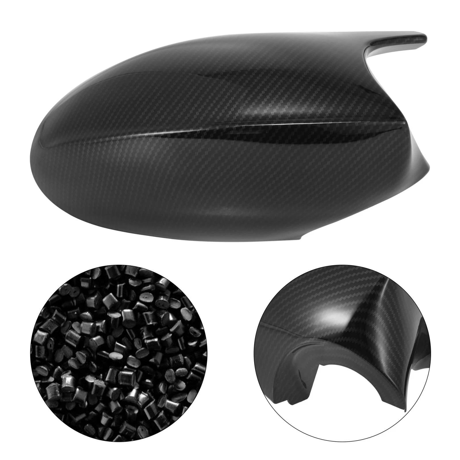 M3 Style Side Wing Door Mirror Cover Cap for BMW E90 E93 (2006–2012)