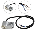 Red Led Motorcycle Switch ON-OFF Headlight Adjustable Mount Waterproof Button