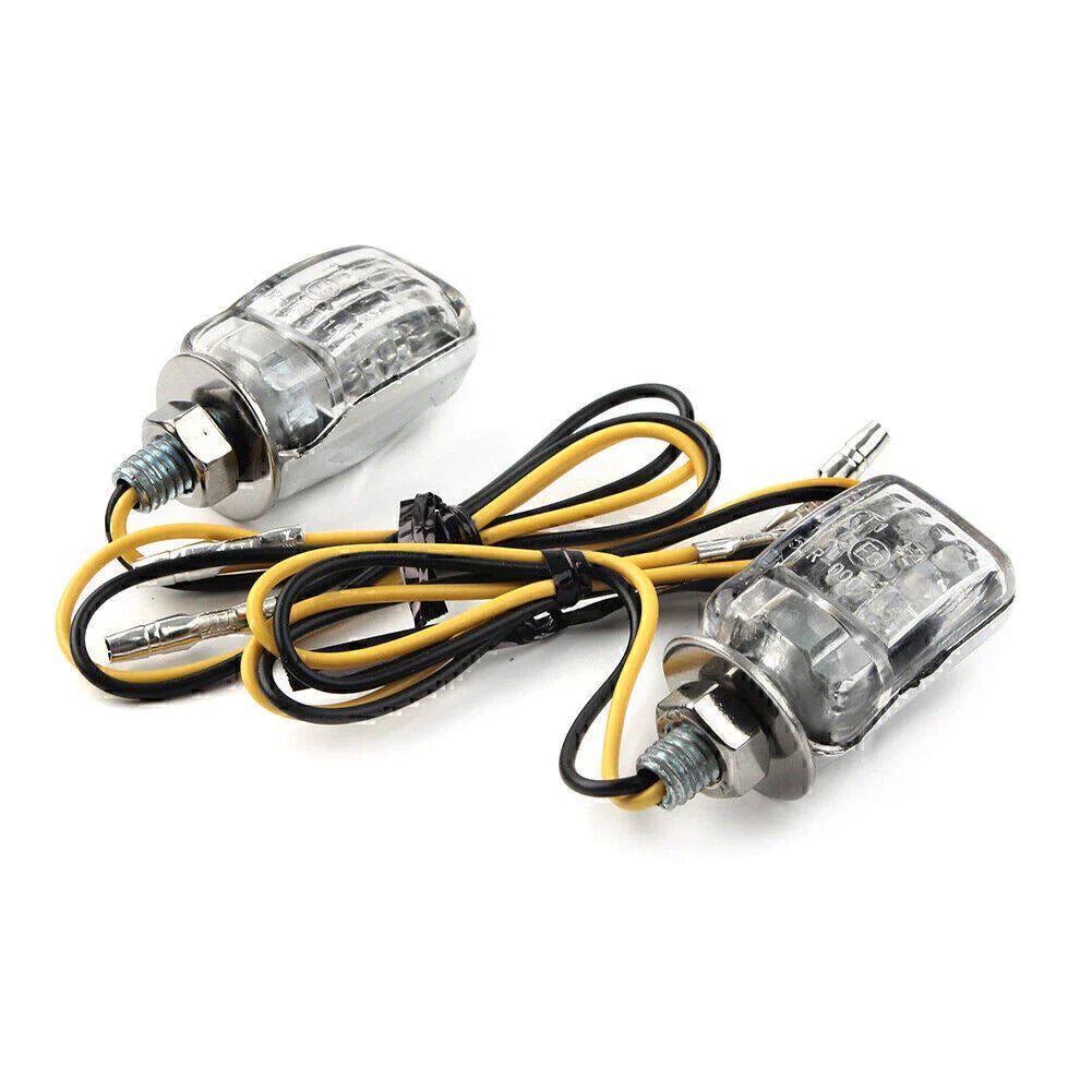 Chrome Universal LED Motorcycle Turn Signal Light