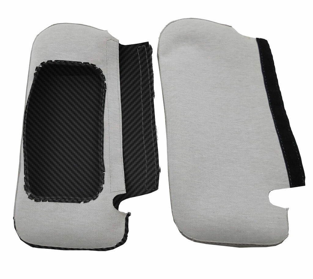 Carbon Fiber Sunvisors Cover for Ford Mustang (1987–1993) Black
