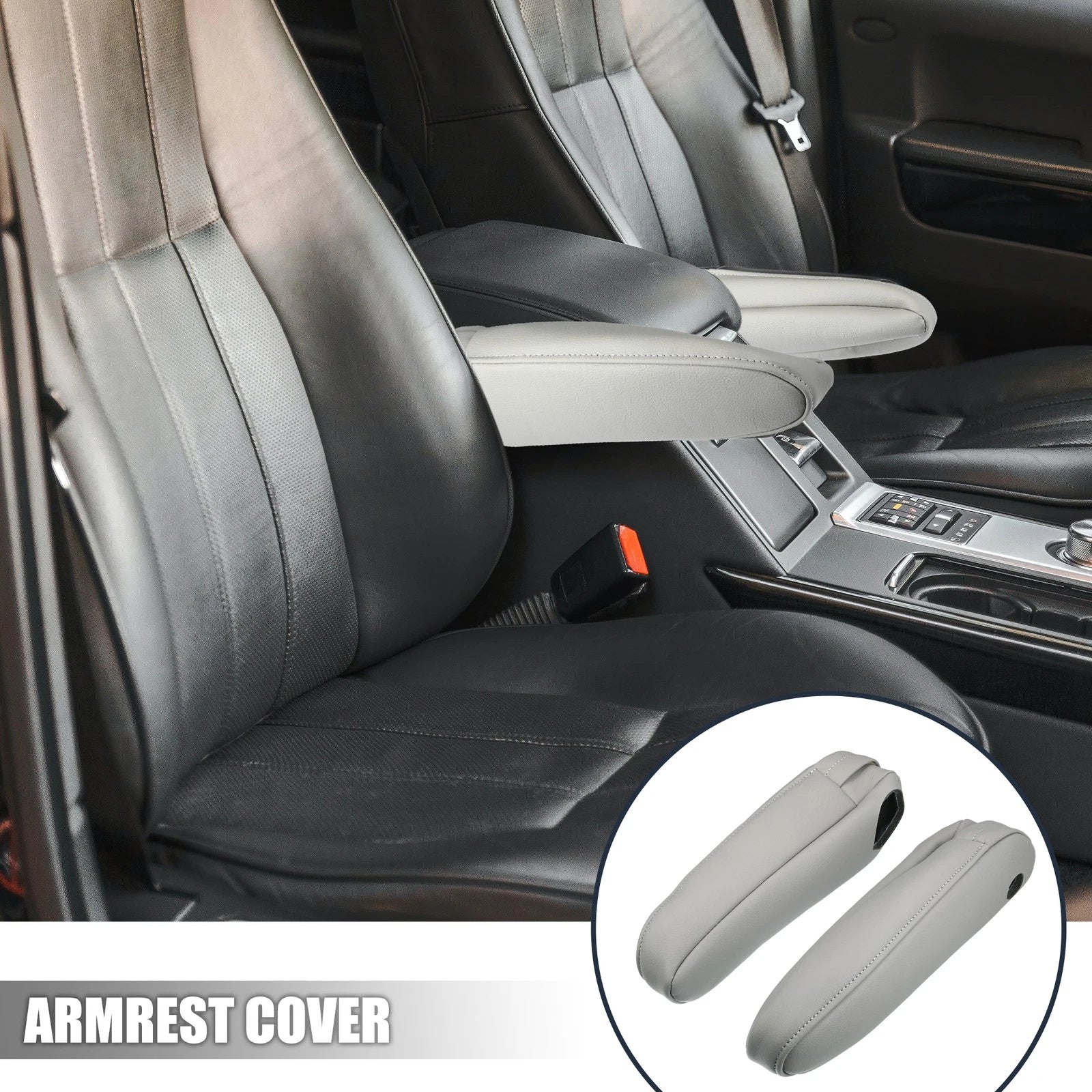 1 Pair Front Seat Armrest Cover Handle for Lexus RX300 RX330 (2003–2009) Gray