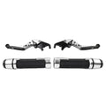 Silver Extendable Brake Clutch Levers Grip Set for Kawasaki ZX10R (2016-2023)