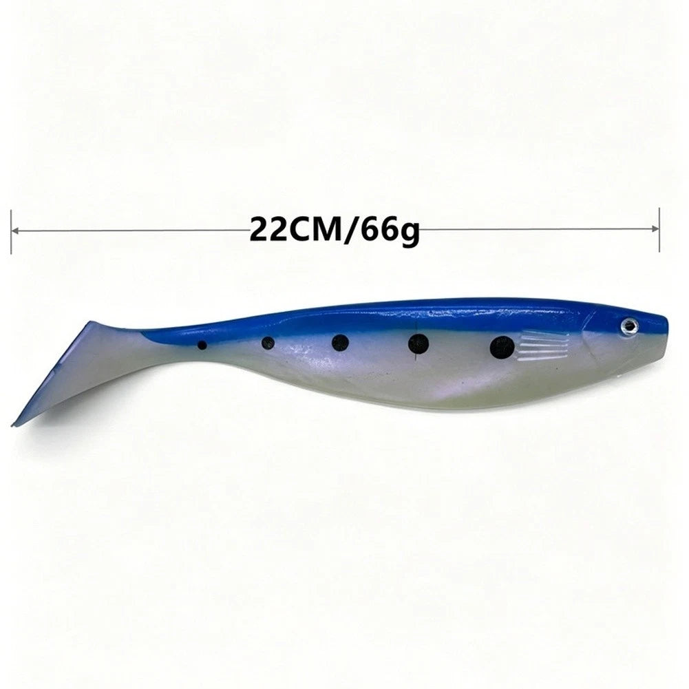 Deep Sea T Tail Swimbait 22cm 66g Soft Lure for Heavy Duty Rods