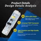 20X T5 Wedge White SMD LED Dash Instrument Gauge Light Bulbs for (N/A)