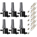 Set of 6 Ignition Coils & Spark Plugs for Jaguar S-Type (2000-2003)