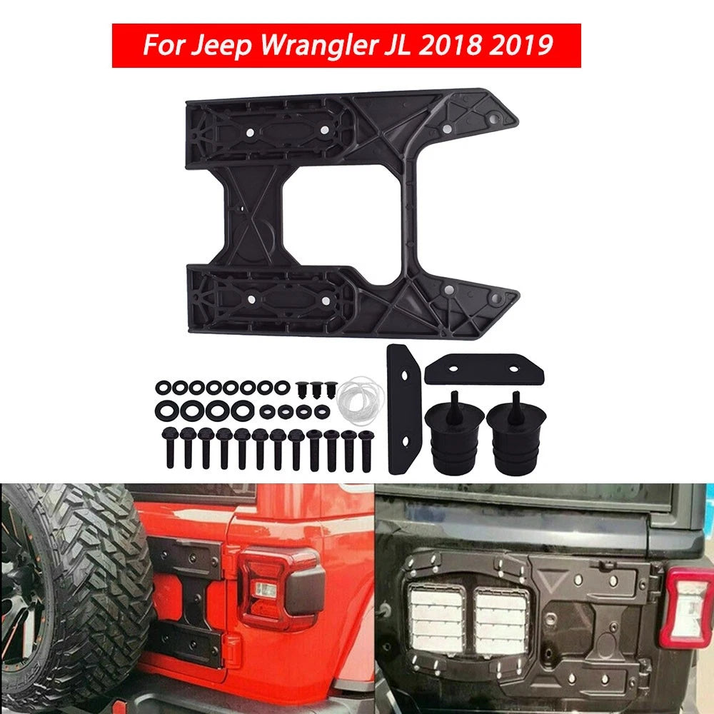 Spare Tire Carrier Tailgate Bracket for Jeep Wrangler JL (2018â2023)