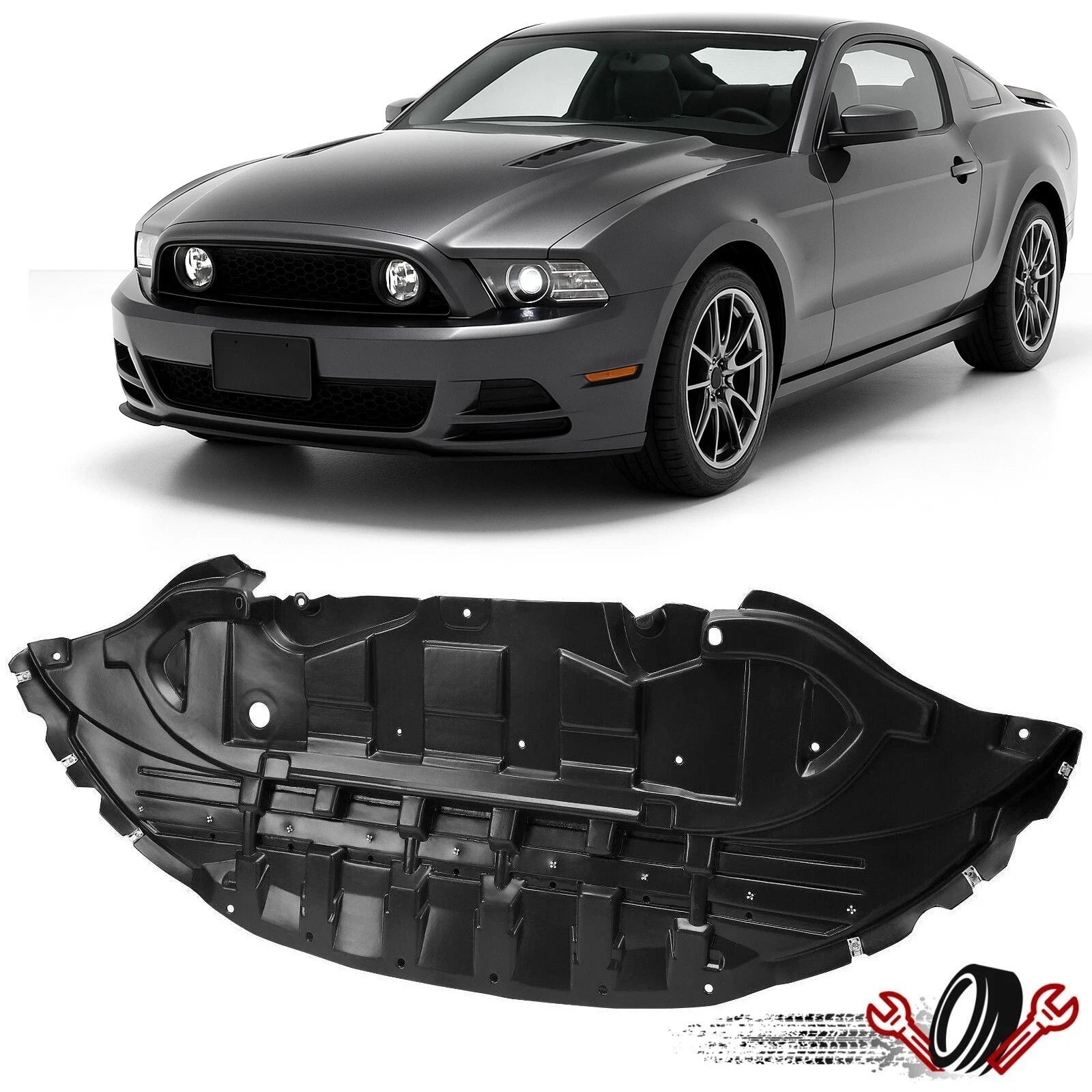 Front Engine Splash Shield for Ford Mustang GT (2013–2014)