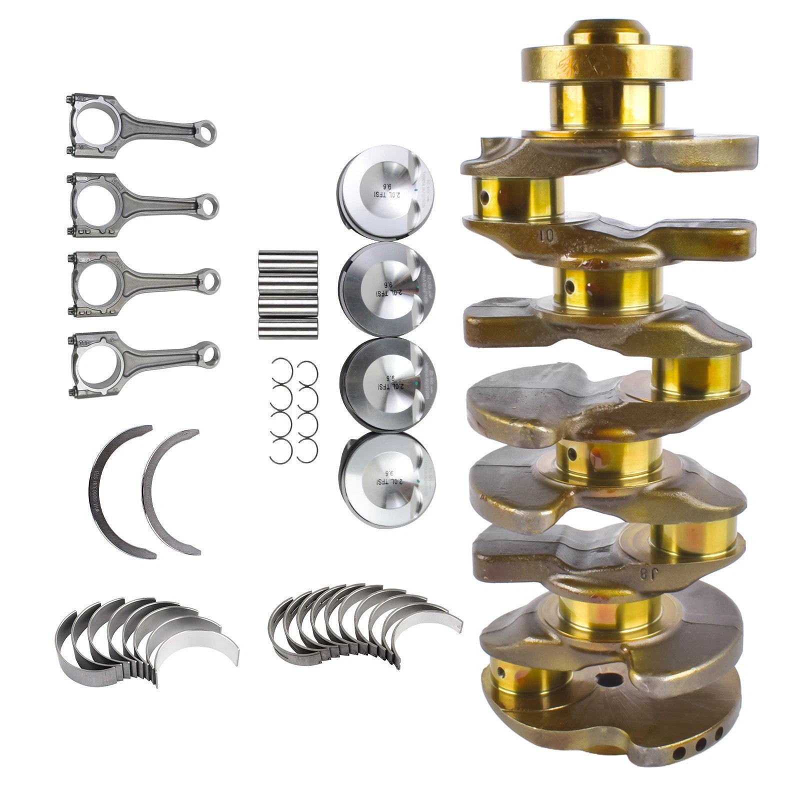 58mm Crankshaft Rods Piston for VW Golf GTI, Passat, Audi A3 (2008–2020)
