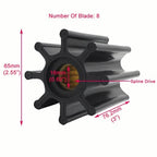 Impeller for Caterpillar Raw Sea Water Pump (Replaces Jabsco 17018-0001-P)