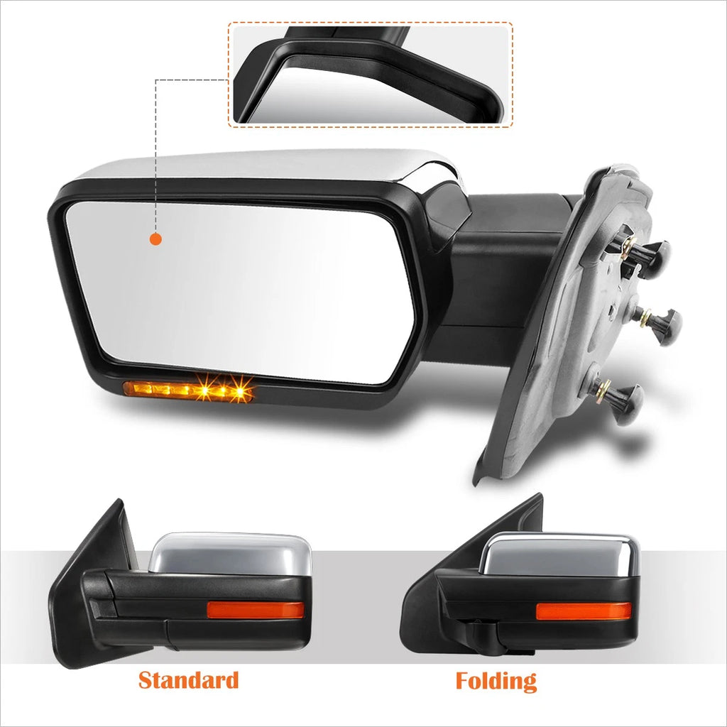 F-Shape LED DRL Headlights for GMC C/K Pickup Suburban Yukon (1994–2000)